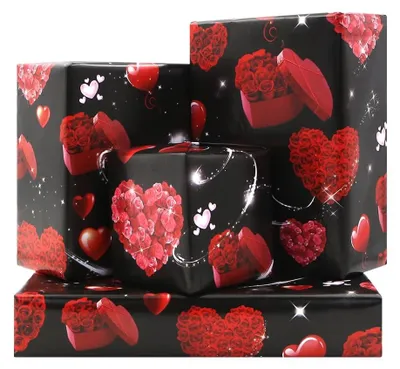 Productafbeelding van Omgoods - Roze Bloemen Inpakpapier voor Speciale Gelegenheden