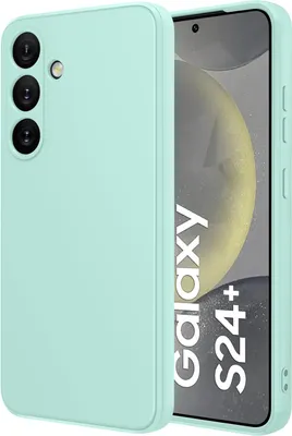 Produktbild von Galaxy S24+ Hülle, Slim Liquid Silikon Gel Gummi Stoßfest Schutzhülle für Samsung Galaxy S24+ Türkis