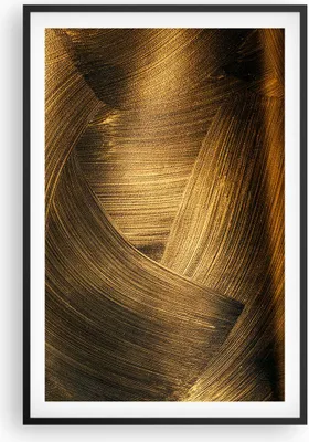 Produktbild von Gerahmtes Poster - Schwarzer Rahmen - Abstraktion Gold Textur - 61x91,5 cm - Wand Bild - Wanddeko - Wandbilder - Kunstposter - Wandposter - Bilderrahmen - Bilder - Kunstdruck - P2BPA61x91-4477