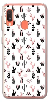 Produktbild von MuchoWow® Handyhülle Schutzhülle Hülle für Telefoonhoesje Samsung Galaxy A20e Mädchen - Kaktus - Rosa - Muster - Mädchen - Kinder - Kinder Silikon Softcase Handy Hülle - Abdeckung