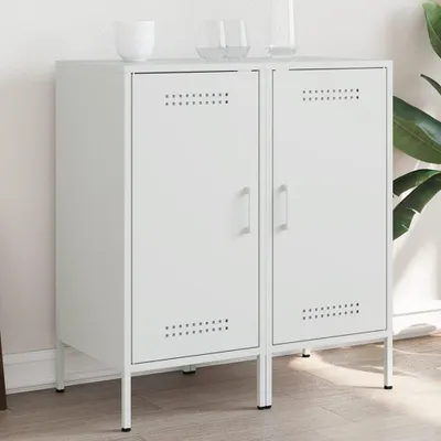 Obrázok produktu pre vidaXL Príborníky 2 ks. Biele 36x39x79 cm Oceľ