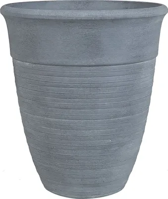 Produktbild von BELIANI Blumentopf Grau ⌀ 43 cm aus Steingemisch und Polyresin für Innen und Außen Rund mit Elegante Ausstrahlung Modern
