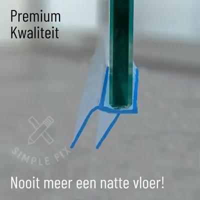 Produktbild von Transparente Silikon-Douchestrip 90 cm für 4/5/6 mm Glas – Wasserkering