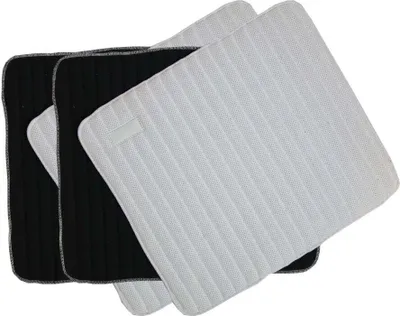Produktbild von Kentucky Horsewear Bandagierunterlagen Absorb Weiß-Schwarz 45 x 30
