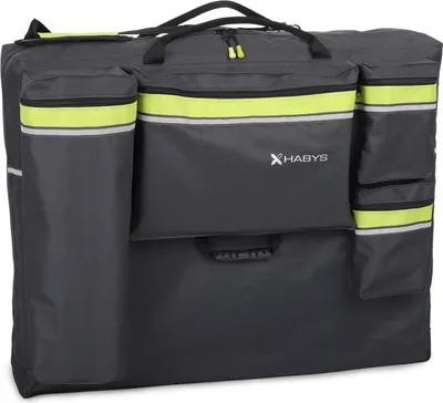 Produktbild von Habys Tragetasche City | Schutzhülle für Massageliege | 4 Große Taschen | Schultergurt | Verstärktes Material | 70/165 cm Schaumstoff 2.5 cm