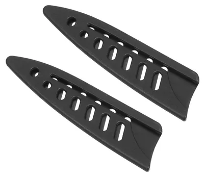 PP Messerschutzhülsen für 3,5 Zoll Gemüsemesser, 2 Stück, schwarz