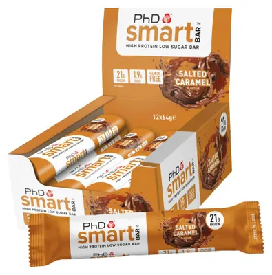 Image de Barres low carb - PHD - SmartBar (12x64g) - Saveur Salted Caramel