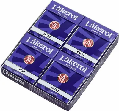 Immagine prodotto di Läkerol Salvi senza zucchero 4x25 g
