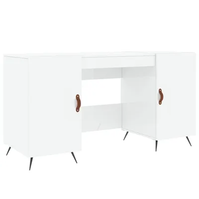 Produktbild von Schreibtisch Hochglanz-Weiß 140x50x75 cm Holzwerkstoff