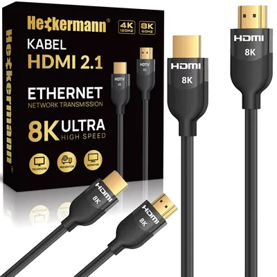 Immagine prodotto di Cavo HDMI-HDMI Heckermann VH1124, lunghezza 3 metri