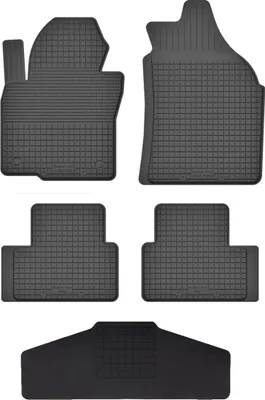 Produktbild von Gummi Fußmatten Set Für: Hyundai Santafe Iv (2018-) Gummimatten Schwarz