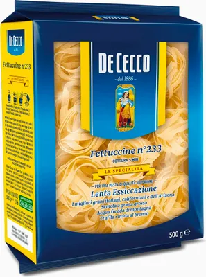 Obrázek produktu pro De Cecco Fettuccine No. 233 Italské těstoviny z tvrdé pšenice 500g