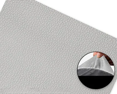 Produktbild von INF Kunstleder Reparaturflicken Selbstklebend 35x137cm für Sofas Möbel 1 Stück Grau