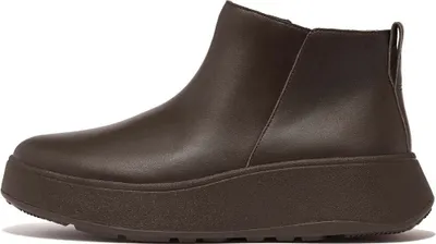 Image de Fitflop F-mode Leather Flatform Zip Ankle Stiefel Braun EU 41 Femme Marron EU 41