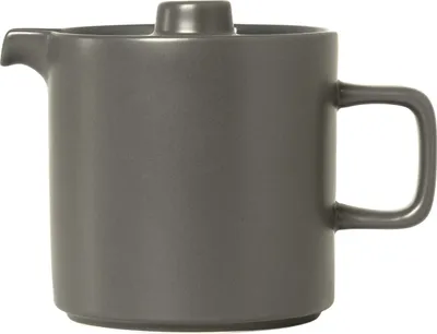 Produktbild von Blomus Teekanne Pilar, Kanne, Teebehälter, Henkelkanne, Keramik, Pewter, 1 L, 63999