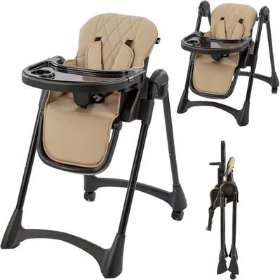 Obrázek produktu pro Dětská jídelní židlička, rozměry 52x40x25 cm, vhodná pro děti od 6 měsíců do 6 let, maximální nosnost 25 kg, výškově nastavitelná, vhodná do jídelny
