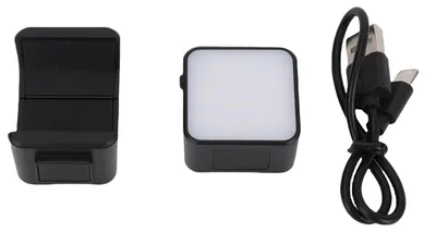 Obrázok produktu pre LED videolampa kompatibilná s akčnou kamerou Pocket 3, nastaviteľné úrovne jasu, prenosná, typ C, dobíjateľná, náhradná náplň
