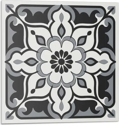 Immagine prodotto di Motivo floreale con ornamenti - Piastrelle murali 3D autoadesive - Pannelli in PVC e vinile - Piastrelle per cucina e bagno - Decalcomanie murali decorative - 20 pezzi 20 x 20 cm