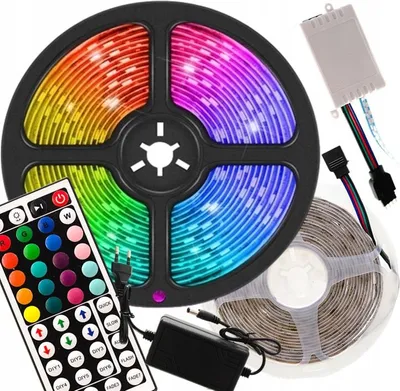 Immagine prodotto di Striscia Led Impermeabile Smd 5050 Rgb Kit Telecomando 5M