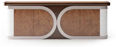 Immagine prodotto di Elegante console in legno marrone dal design senza tempo