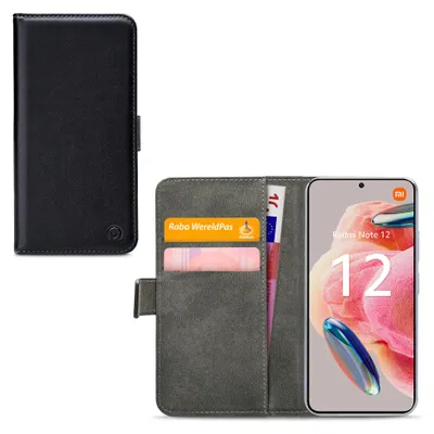Produktbild von Mobilize Classic Gelly Wallet Handyhülle für Xiaomi Redmi Note 12 Hülle Klapphülle Geldbörse - Schwarz