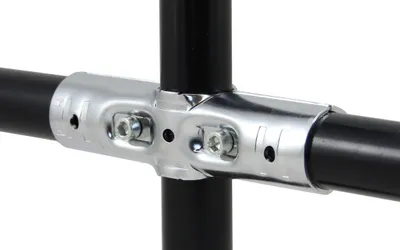 Produktbild von Doppel-T-Verbinder verchromt für 28 mm Rohre