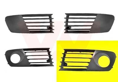 Produktbild von VAN WEZEL Lüftungsgitter Grill Stoßfänger für SEAT Ibiza III Schrägheck (6L) mit Loch/Löchern für Nebellampen