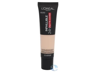 Produktbild von L'Oreal Paris Infallible 32H Mattierendes Make-up Langanhaltend 25 Kühler Unterton/Rosa Elfenbein, 30 ml