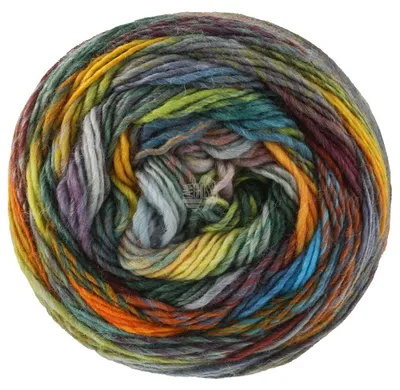 Produktbild von Lana Grossa - Colorissimo 0223 burgund grau gelb orange oliv dunkelgrün hellgrün weinrot petrolblau jeans