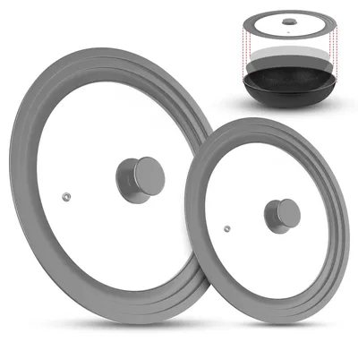 Imagen del producto de Solidchoice - Tapa universal de vidrio para ollas, resistente al calor