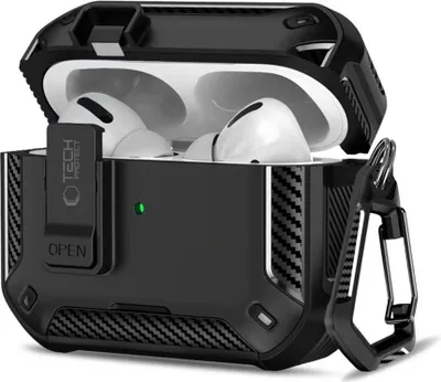 Immagine prodotto di Custodia protettiva per AirPods Pro 3, Tech-Protect Carbonox con MagSafe, nero