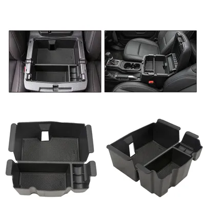 Produktbild von Herstmoto Armlehnen Organizer Mittelkonsole Einsatz passend für Jeep Wrangler JL 2018+ Ablagefach