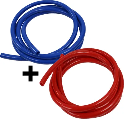 Image de 2x 2,5 m 10x2 mm tuyau d'eau potable conduite d'eau chaude et d'eau froide camping-car caravane camping-car rouge + bleu