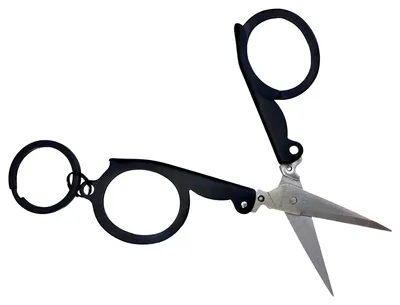 Produktbild von Klappschere mit Schlüsselring, schwarz