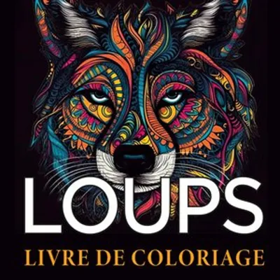 Obrázek produktu pro Malbuch Loups: Majestätische Wölfe, hypnotische Muster, 120 g/m²-Papier für detailliertes Ausmalen
