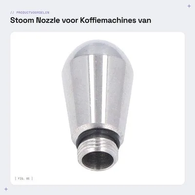 Produktbild von Dampdüse aus Edelstahl für Kaffeemaschinen