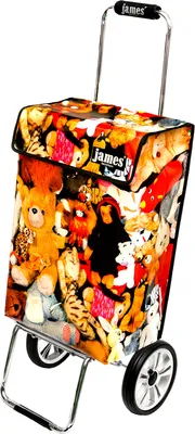 Obrázek produktu pro james nákupní vozík 'MONEY' - Ruční výroba v Rakousku - moderní lifestylový vozík, barevný nákupní vozík z plachtoviny pro nákladní automobily, nosnost 40 kg