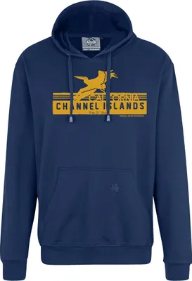 Produktbild von Übergrößen Kapuzen-Sweatshirt AHORN SPORTS Channel Island orange Alpine Blue 6XL