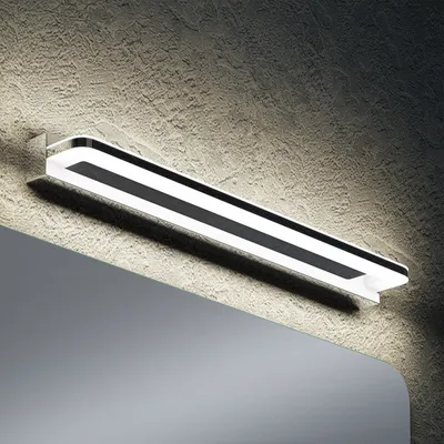 Produktbild von doporro LED Badezimmerleuchte Chrom 60cm - 14W Spiegellampe 4000K (Neutralweiß) - Stylische Wandleuchte für Badbeleuchtung SparkLuxe