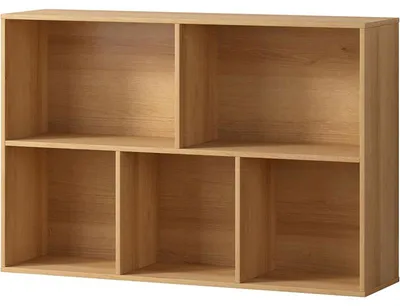 Image de Bibliothèque qt-bg005, 94,7 x 23,4 x 61,4 cm, couleur naturelle