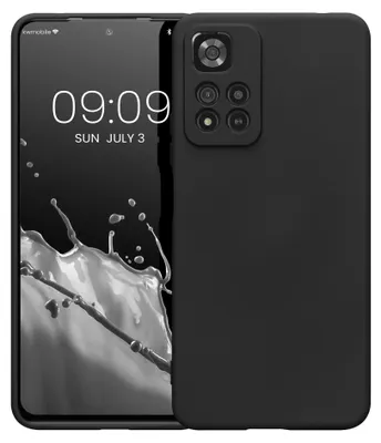 Produktbild von kwmobile Slim Case kompatibel mit Xiaomi Redmi Note 11 Pro+ 5G / Note 11 Pro Plus 5G Hülle - Handyhülle aus Silikon in Schwarz matt