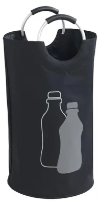 Zdjęcie produktu dla Kolektor butelek WENKO Jumbo w kolorze czarnym 38 x 72 cm