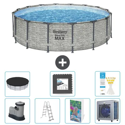 Produktbild von Bestway Steel Pro MAX Rund - 488x122 cm - 8-teilig  S538