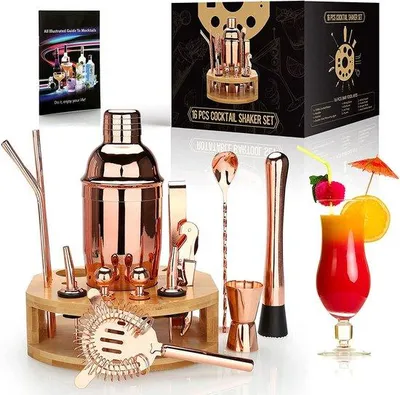 Produktbild von Famanu Cocktailset - 16-teiliges Bartender-Set