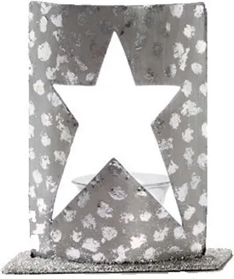 Produktbild von Metall Windlicht 'Stern', H: 13cm