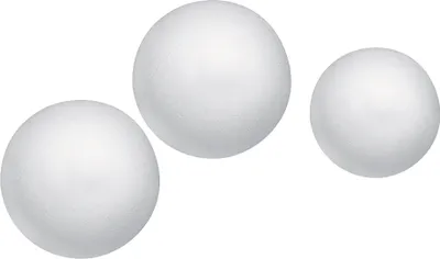 Produktbild von KNORR prandell Styroporkugel-Set Durchmesser: 120 mm weiß 2 Stück