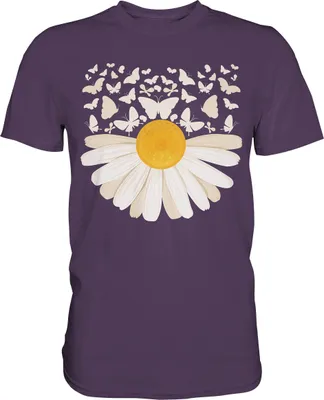 Produktbild von Gänseblümchen Schmetterling T-Shirt – Urban Purple / S