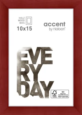 Obrázok produktu pre Nielsen drevený rám Zoom 10x15 cm červený