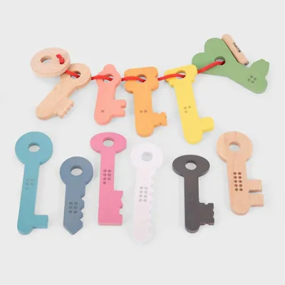 Obrázek produktu pro Tickit Rainbow Keys, 0,83 rok/roky, Dřevo, Dřevo, Vícebarevný