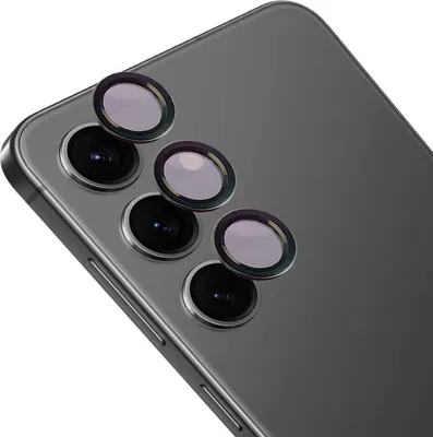 Produktbild von Gehärtetes Glas für die Kamera mit Applikator für Galaxy S24, Bizon Glass Snap Lens, 1 Set, Schwarzer Rahmen